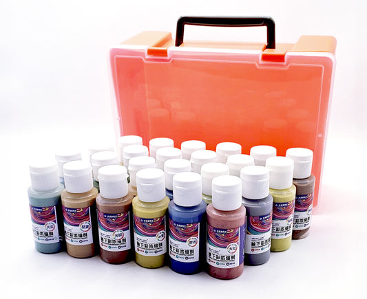 Maleta de Engobes cerámicos 24 colores