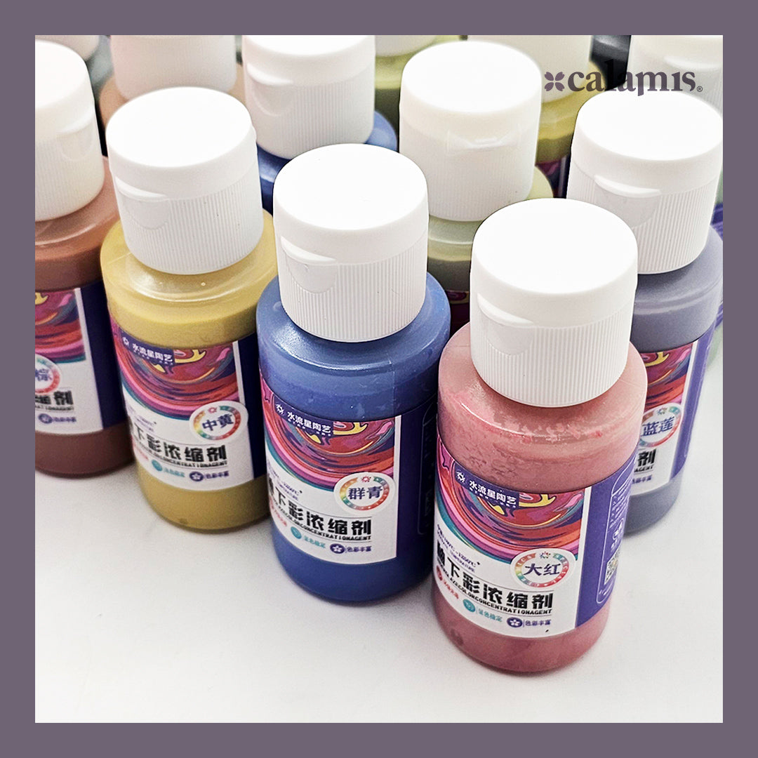 Maleta de Engobes cerámicos 24 colores